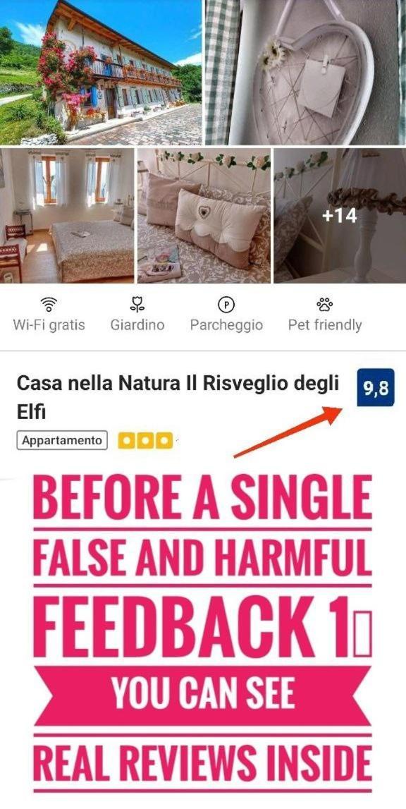 Casa Nella Natura Il Risveglio Degli Elfi Pedavena Bagian luar foto